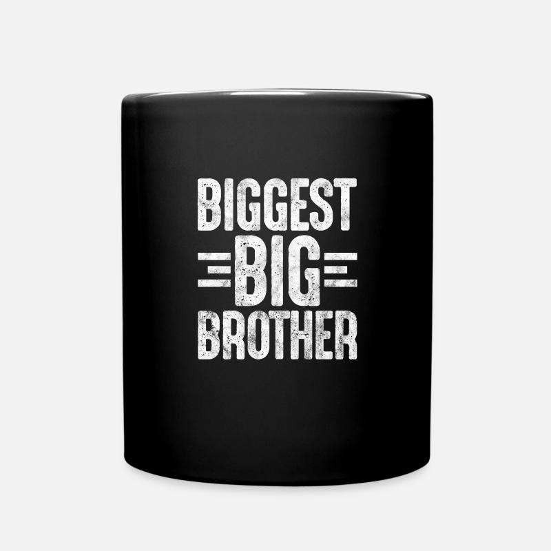 Grosser Bruder - Tasse einfarbig - Schwarz