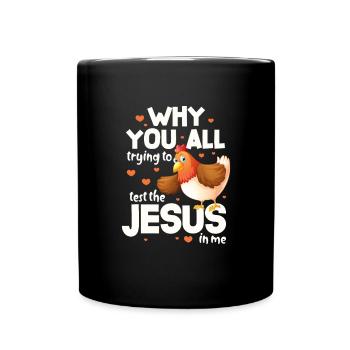 Chicken Farm Poultry Rooster Chickens Gift - Full Colour Mug - black - Front
