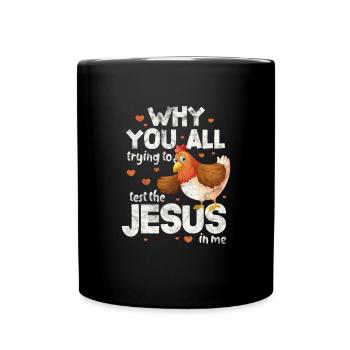 Chicken - Full Colour Mug - black - Front