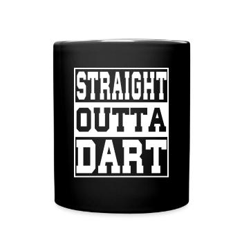 Dart saying funny - Full Colour Mug - black - Front