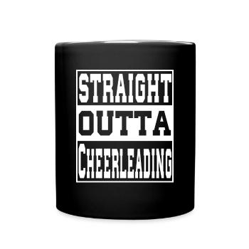 Cheerleading saying funny - Full Colour Mug - black - Front