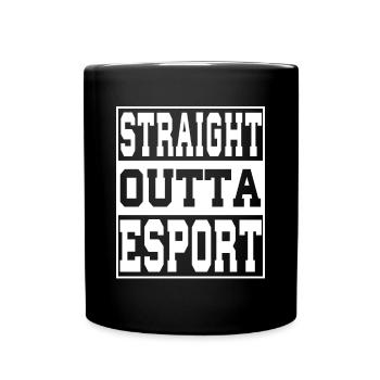 Esport saying funny - Full Colour Mug - black - Front