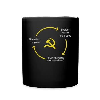 Anti-socialisme Anti-communisme Pro-capitalisme - Mug uni - noir - Devant