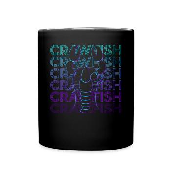 Cadeau rétro à l’écrevisse - Mug uni - noir - Devant