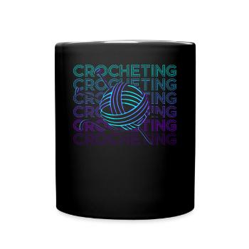 Crochet Crochet Crochet Cadeau Rétro - Mug uni - noir - Devant