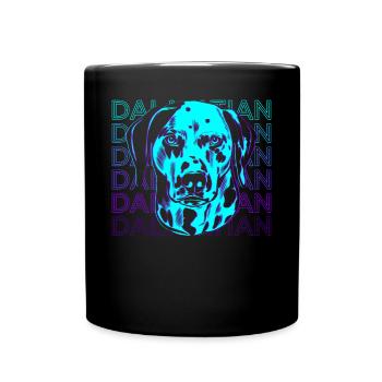 Cadeau rétro dalmate - Mug uni - noir - Devant