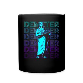 Demeter Greek Goddess Ancient Greek Myth - Full Colour Mug - black - Front
