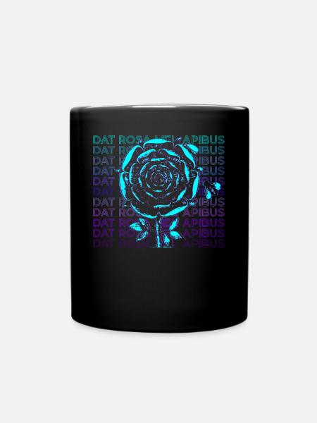 Dat Rosa Mel Apibus Rosicrucian Emblème Cadeau - Mug uni - noir