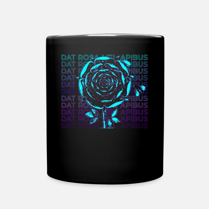 Dat Rosa Mel Apibus Rosicrucian Emblème Cadeau - Mug uni - noir