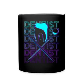 Dentiste Dentiste Dentiste Assistant Cadeau - Mug uni - noir - Devant