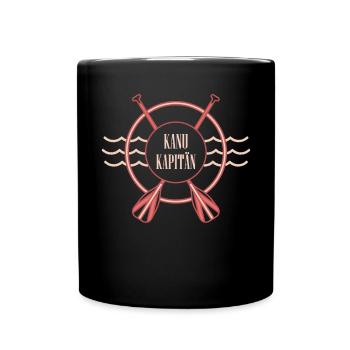 Time to Paddle Kanu Wildwasser Kanusport - Tasse einfarbig - Schwarz - Vorne