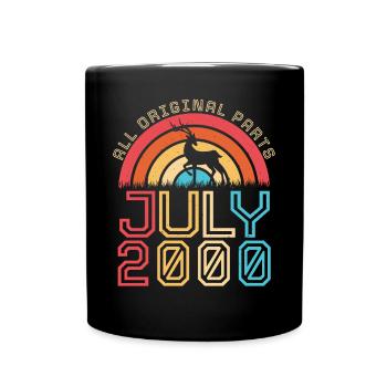 Geschenkidee Für Juli 2000 - Tasse einfarbig - Schwarz - Vorne