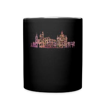 Rom Skyline Silhouette Städtetrip Italia - Tasse einfarbig - Schwarz - Vorne
