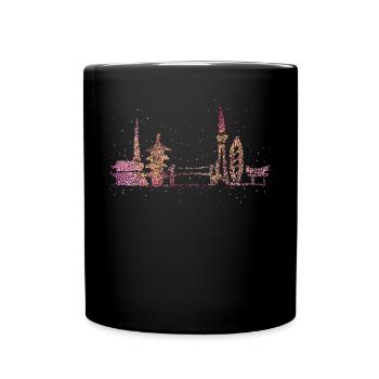 Tokyo Skyline Silhouette Städtetrip Japan Geschenk - Tasse einfarbig - Schwarz - Vorne