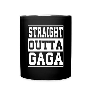 Gaga Ball saying funny - Full Colour Mug - black - Front