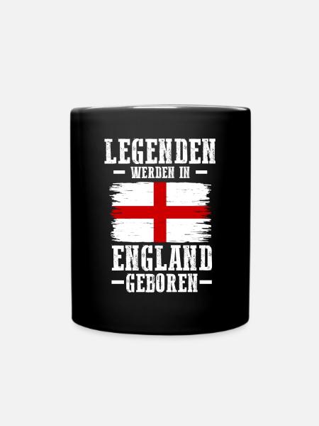 England Engländer Englisches - Tasse einfarbig - Schwarz