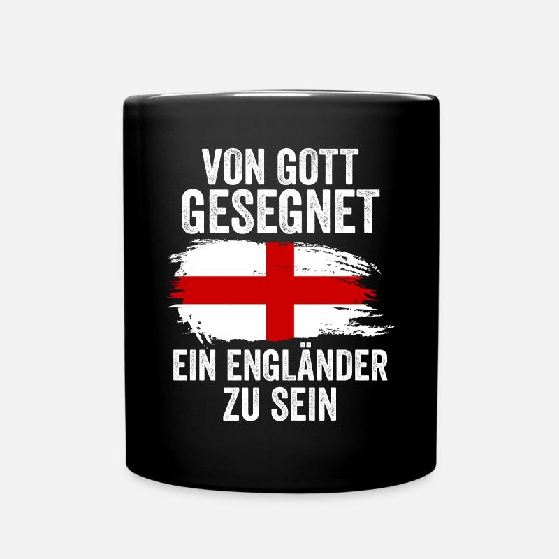 England Engländer Englisches - Tasse einfarbig - Schwarz