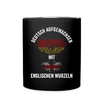 Deutschland Engländer Englisches England - Tasse einfarbig - Schwarz - Vorne