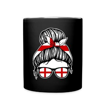 Engländer Englisches England - Tasse einfarbig - Schwarz - Vorne