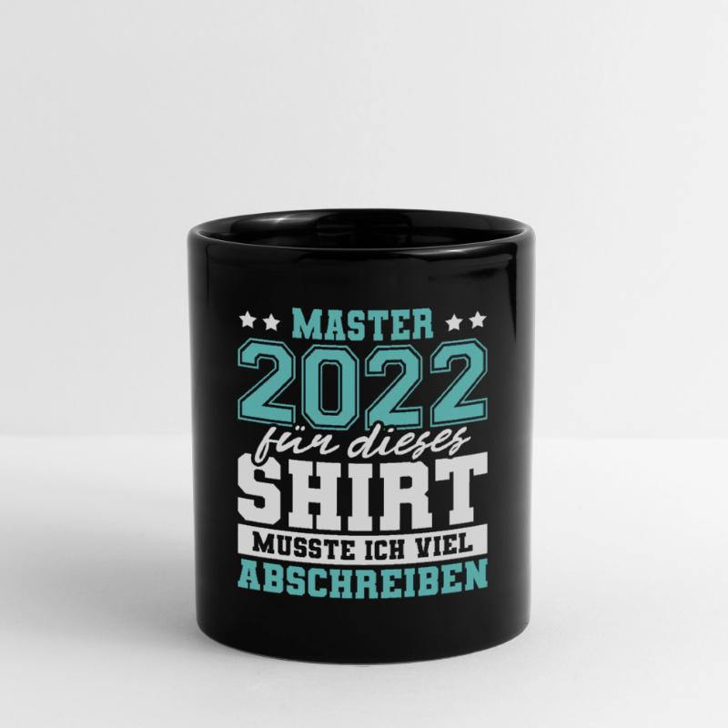 Master 2022 Abschluss Geschenk Studium Absolvent Tasse einfarbig