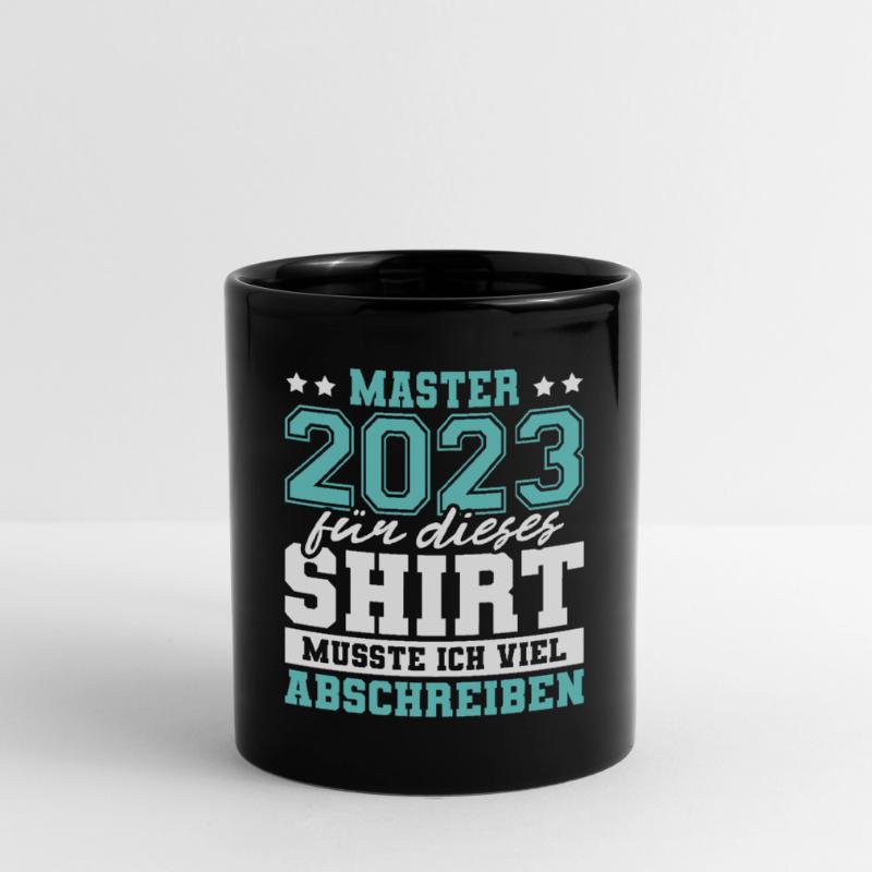 Master 2023 Abschluss Geschenk Studium Absolvent Tasse einfarbig