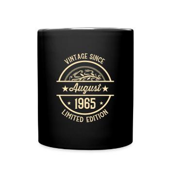 Anniversaire Vintage depuis août 1965 - Mug uni - noir - Devant