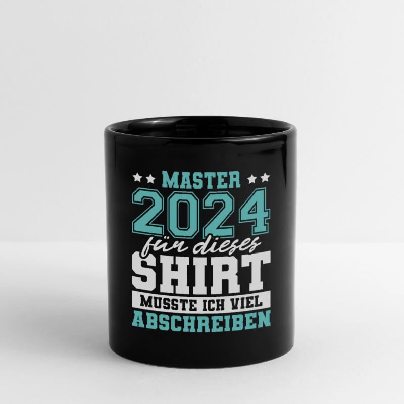 Master 2024 Abschluss Geschenk Studium Absolvent Tasse einfarbig