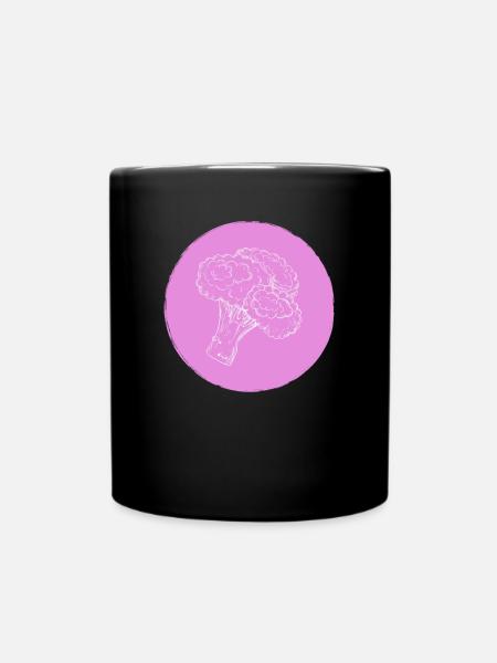 Brokkoli - Tasse einfarbig - Schwarz