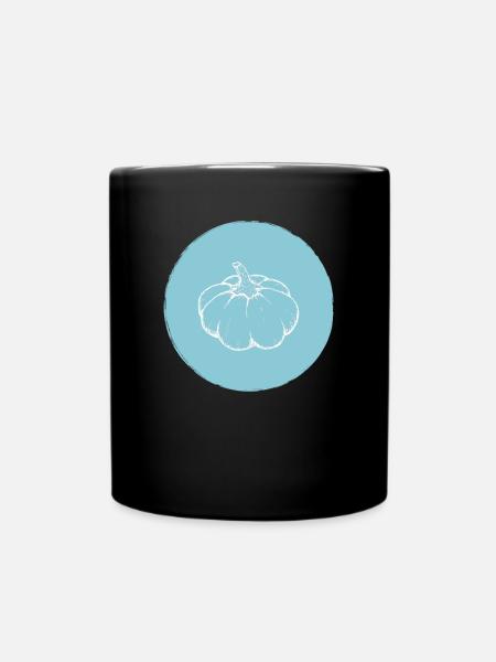 Kürbis - Tasse einfarbig - Schwarz