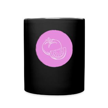 Tomate - Mug uni - noir - Devant