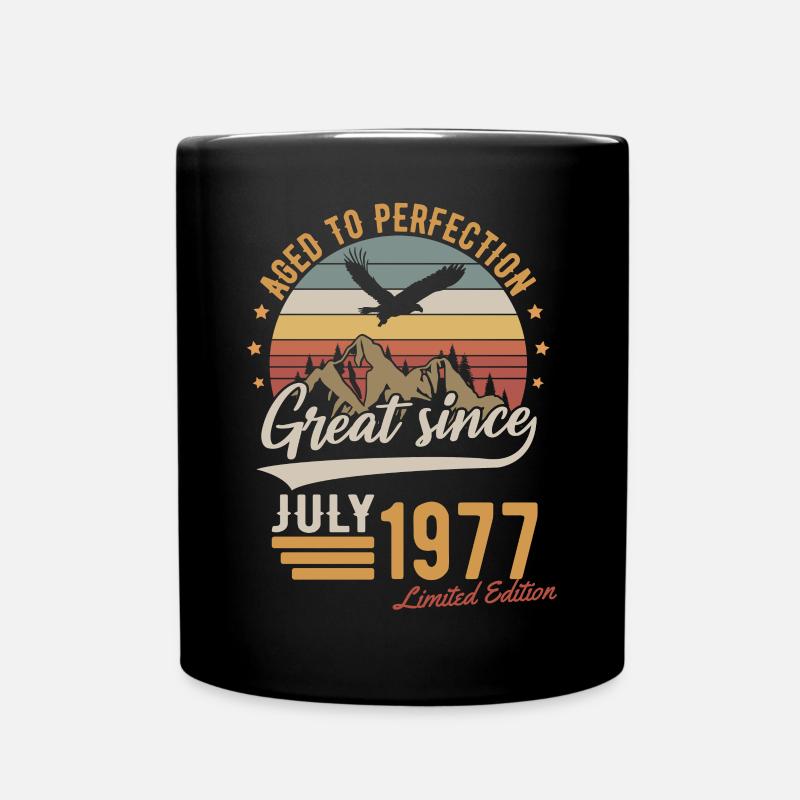 Juillet 1977 Cadeau d’anniversaire en édition limitée - Mug uni - noir