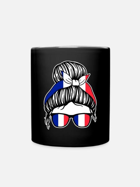 French French France - Full Colour Mug - black