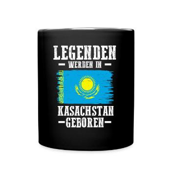 Kasachstan Kasache Kasachisches - Tasse einfarbig - Schwarz - Vorne