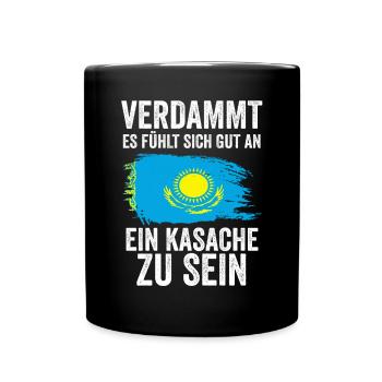 Kasachstan Kasache Kasachisches - Tasse einfarbig - Schwarz - Vorne