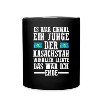 Kasachstan Kasache Kasachisches - Tasse einfarbig - Schwarz - Vorne
