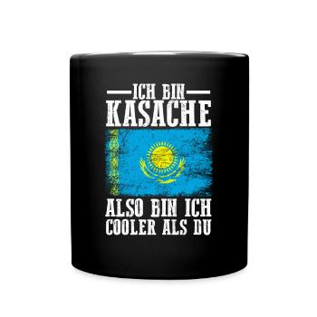 Kasachstan Kasache Kasachisches - Tasse einfarbig - Schwarz - Vorne
