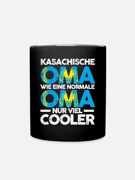 Kasachin Kasachstanische Oma Kasachstan - Tasse einfarbig - Schwarz