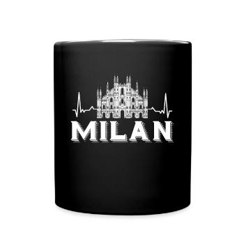 Cathédrale de Milan Cathédrale de Milan Heartbeat - Mug uni - noir - Devant