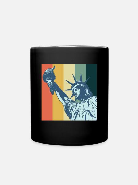 Freiheitsstatue NYC Big Apple New York Liberty - Tasse einfarbig - Schwarz