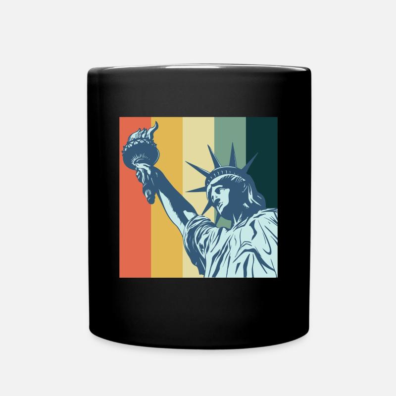 Freiheitsstatue NYC Big Apple New York Liberty - Tasse einfarbig - Schwarz