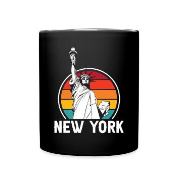 New York Statue de la Liberté NYC Liberty Island - Mug uni - noir - Devant
