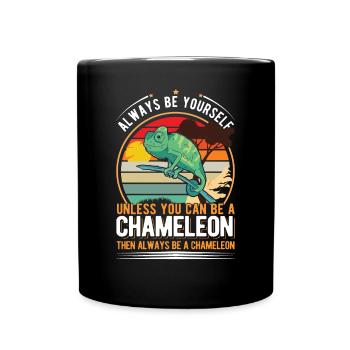 Chameleon Gift Chameleon - Full Colour Mug - black - Front