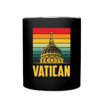 Vatikan Kirchenspitze Italien Rom - Tasse einfarbig - Schwarz - Vorne
