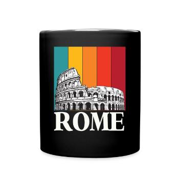 Colosseum Italy Rome Ancient Romans Tuscany - Full Colour Mug - black - Front