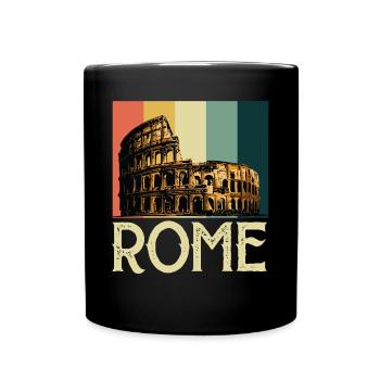 Kolosseum Römer Gladiatoren Italien Antik - Tasse einfarbig - Schwarz - Vorne