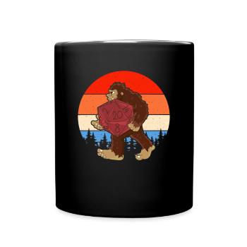 Drôle de RPG Gamer Bigfoot Game Night Jeu de rôle - Mug uni - noir - Devant