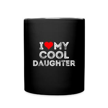 J’aime ma fille cool - Mug uni - noir - Devant