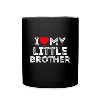 J’aime ma petite sœur - Mug uni - noir - Devant