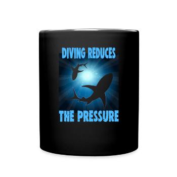 Instructeur de conception de plongée sous-marine Snorkeling - Mug uni - noir - Devant