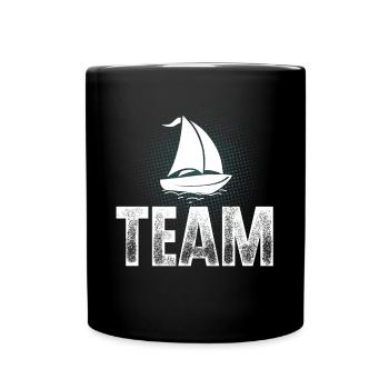 Voilier Voilier Voilier Équipage de l’équipe de voiliers - Mug uni - noir - Devant